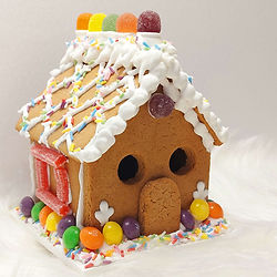 Birthday gingerbread house