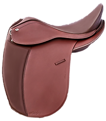 Hidalgo Venice Spezial dressage leather tree saddle red brown Australia.png