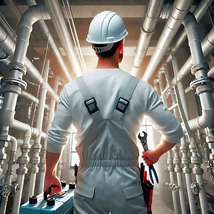 Tecnico MEP realizando instalacion de equipos y sistemas de alta eficiencia en instalaciones de alto consumo energetico. | ALEVA-MEP | Instalacion de Equipos y Sistemas