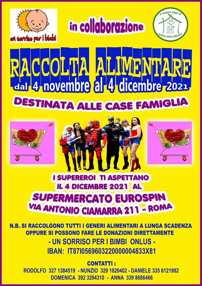Raccolta di Natale per le case famiglia!