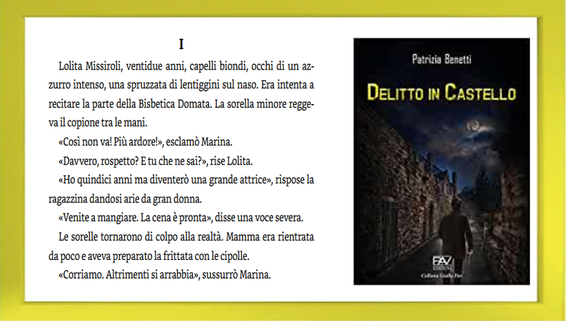 Segnalazione - "Delitto in castello" di Patrizia Benetti content media