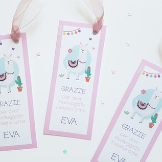 Biglietti di ringraziamento e regali dopo festa per gli invitati