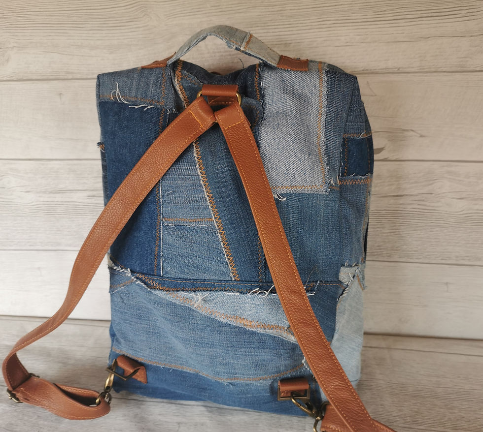 Thumbnail: Ruksak patchwork denim, DIANA