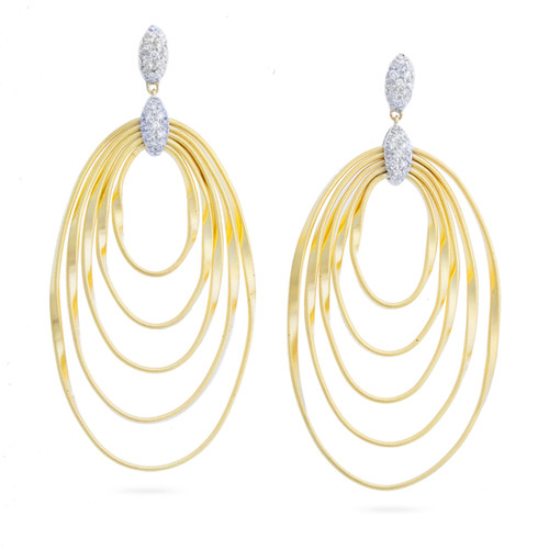 Marco bicego マルコ ビチェゴ-MARRAKECH ONDE ピアス-K18 イエロー