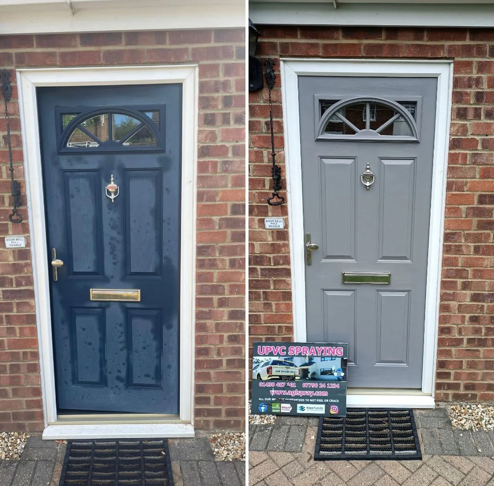 grey door