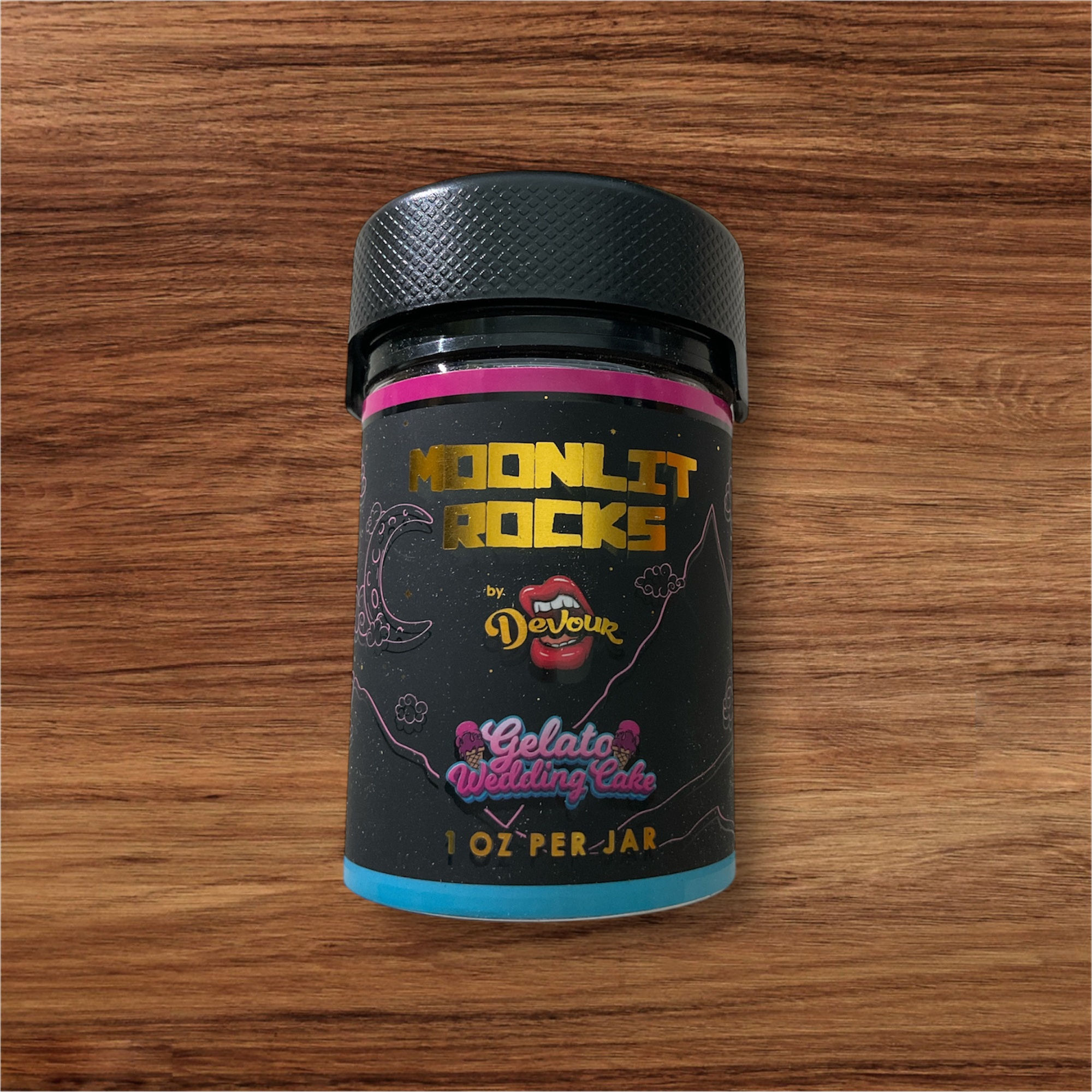 Moonlit Rocks Devour Gelato Wedding Cake 1oz