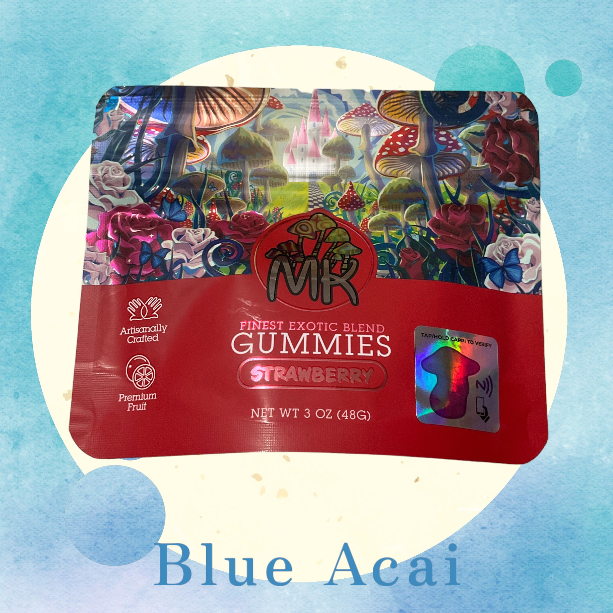 Magic Kingdom Blue Lotus gummies Strawberry 4g