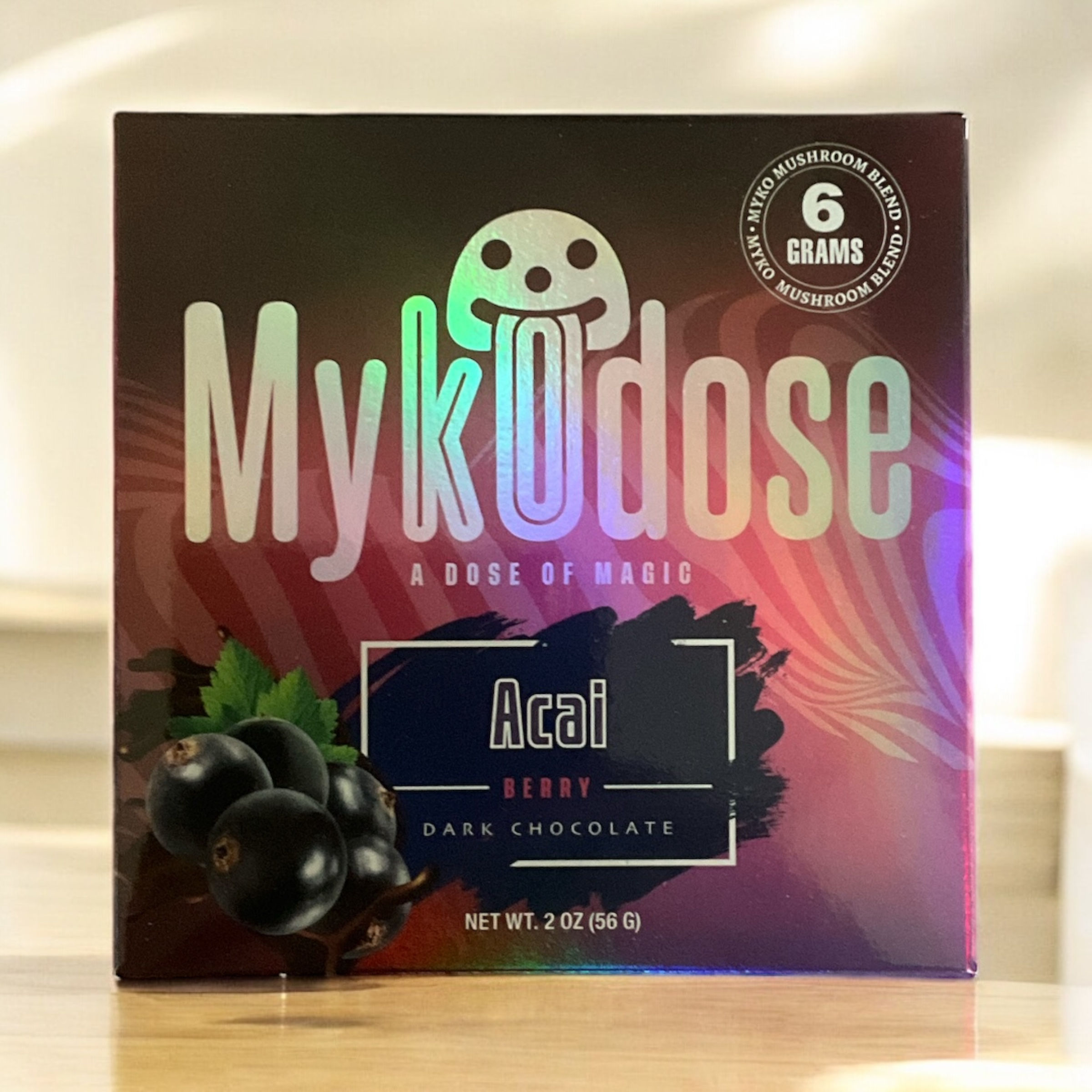 Mykodose shroom 6grams Açaí Berry dark chocolate 