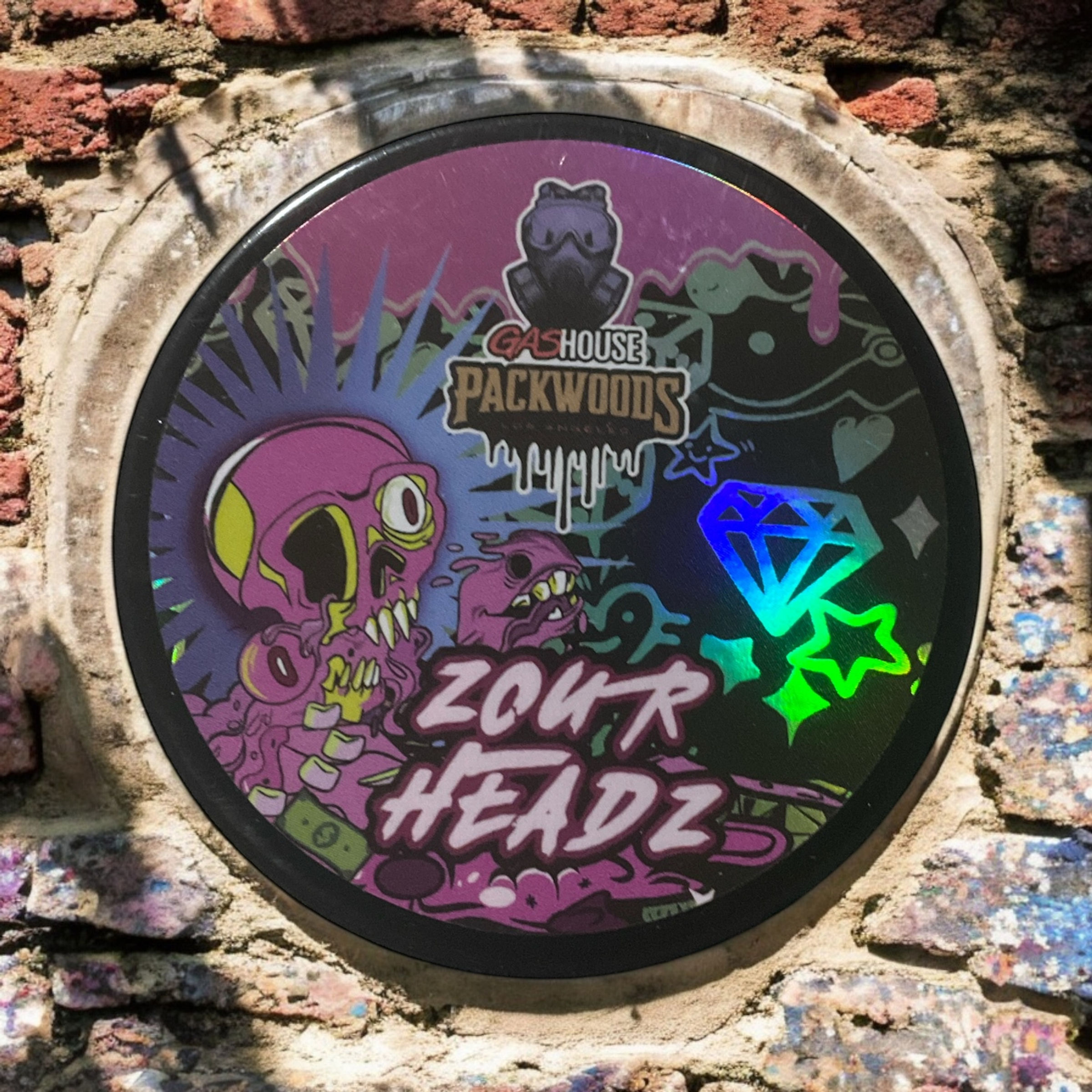 Gashouse Packwoods Live Resin Sugar 1oz Zour Headz