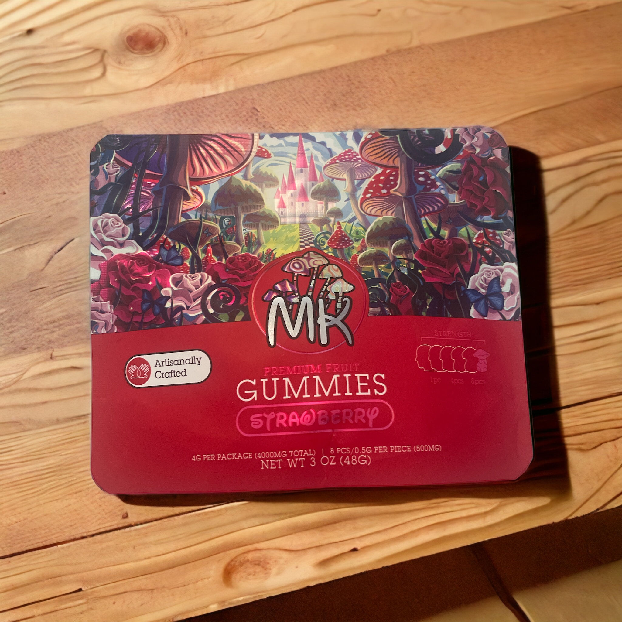 Magic Kingdom Shrooms gummies  strawberry 4g