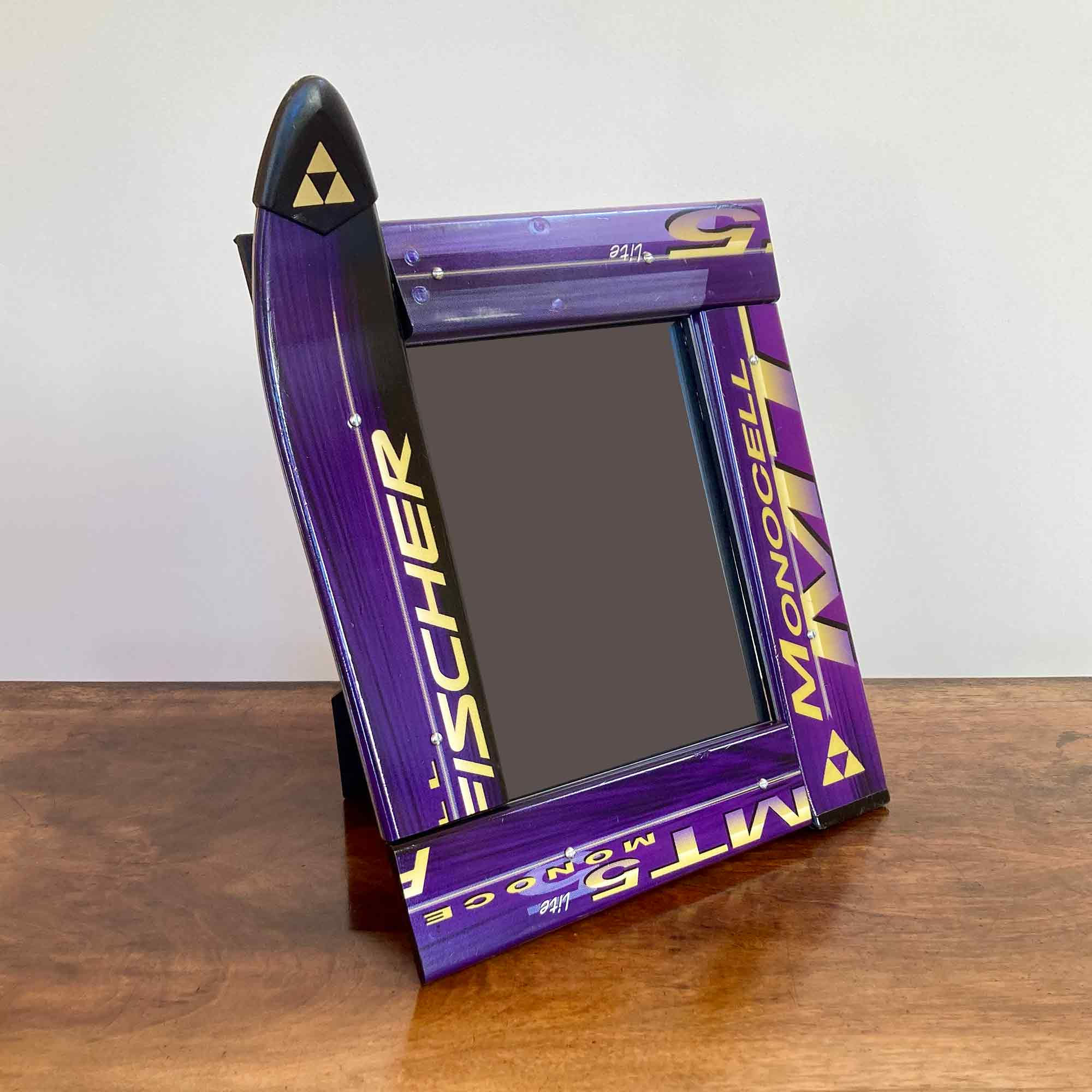Ski Picture Frame or Mirror, 8x10 – Fischer Purple