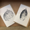 Thumbnail: Botanical Ink Relief Greetings Cards - Blank Inside