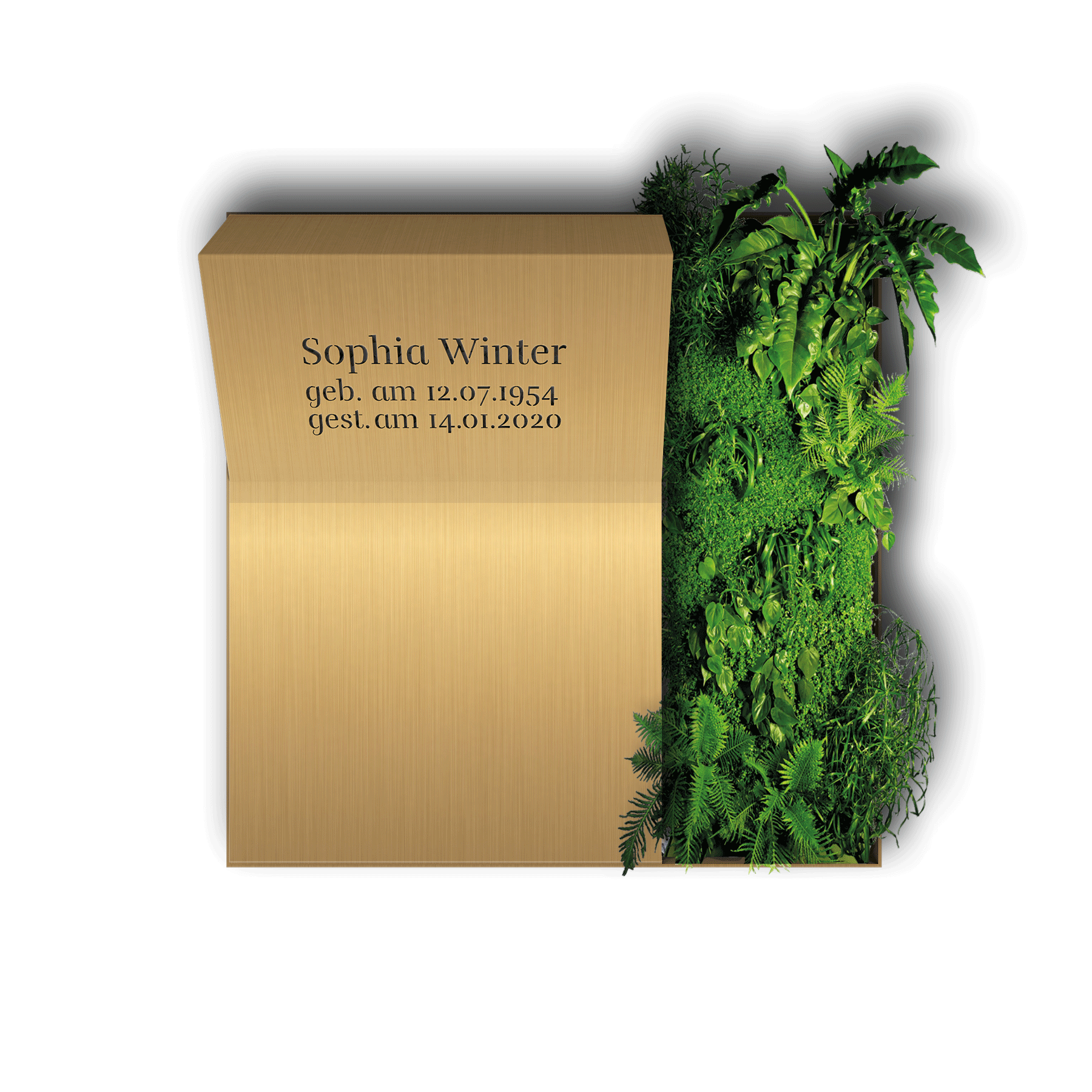 Urnengrab Little Garden, Messing