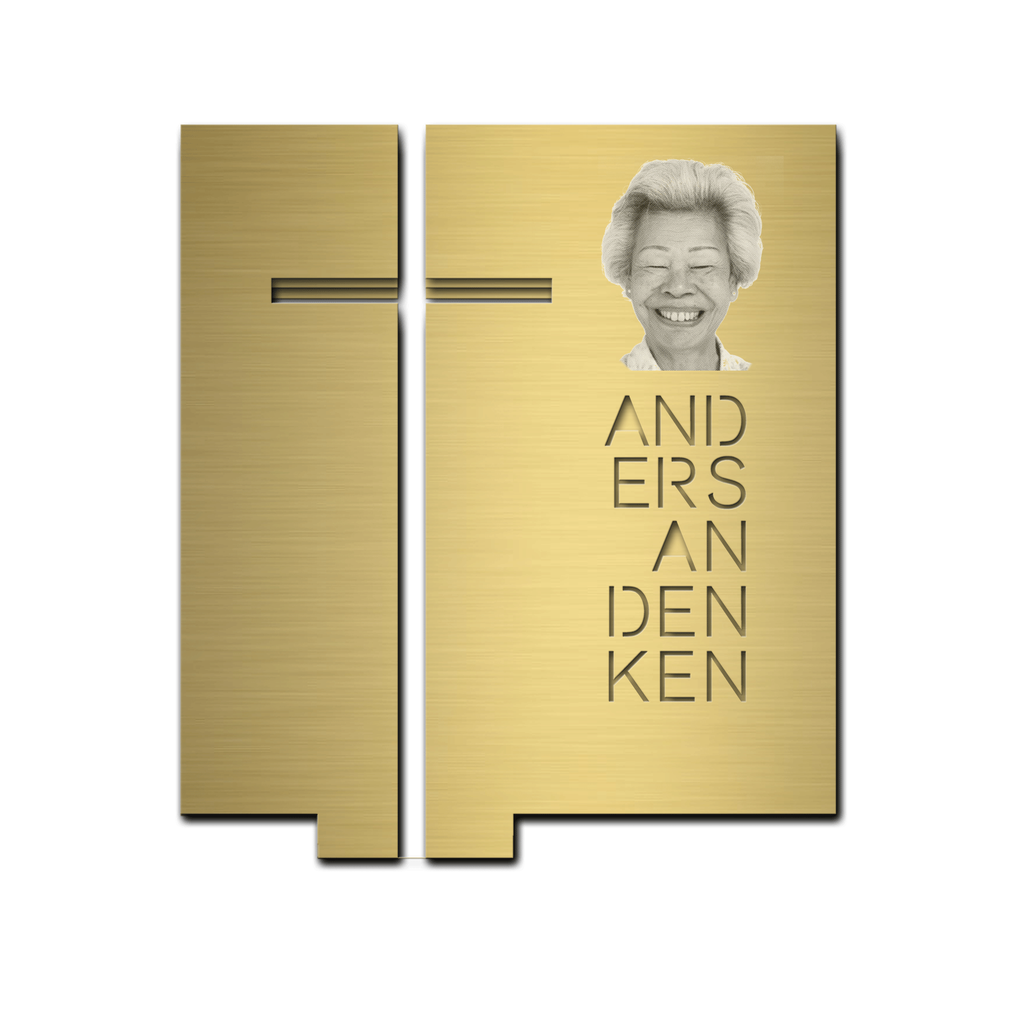 Grabmal Connected, Messing