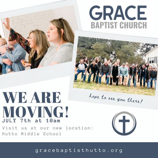 Grace Baptist Church of Hutto: We're moving to Hutto Middle School!