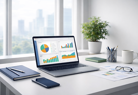 Modern workspace with data dashboard.png