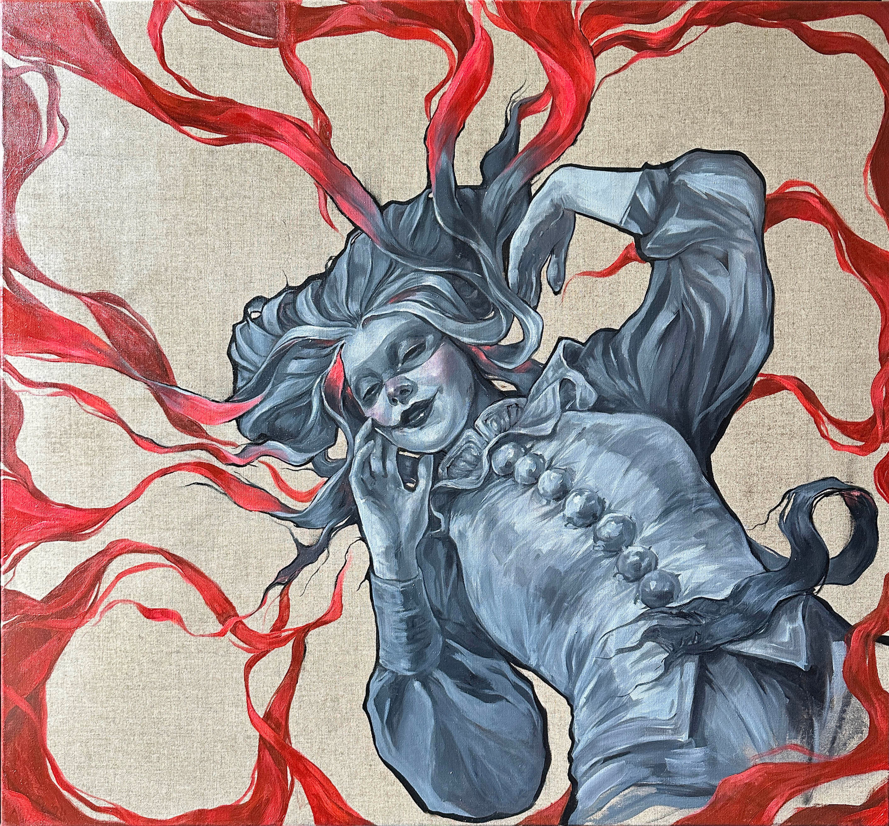 Burning thoughts - Hahnemühle German Etching, 60x60cm / 24x24"