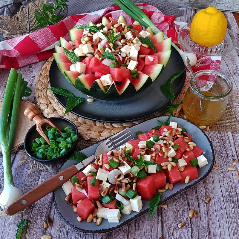 Wassermelonen Feta Salat