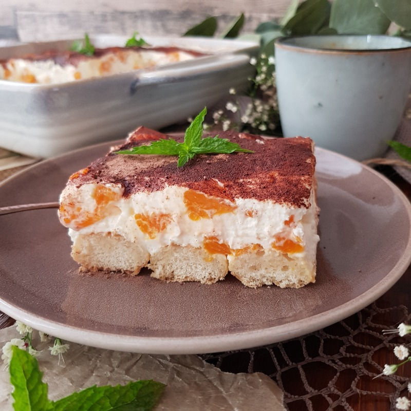 Ein Limokuchen ohne Backen mit Mandarinen