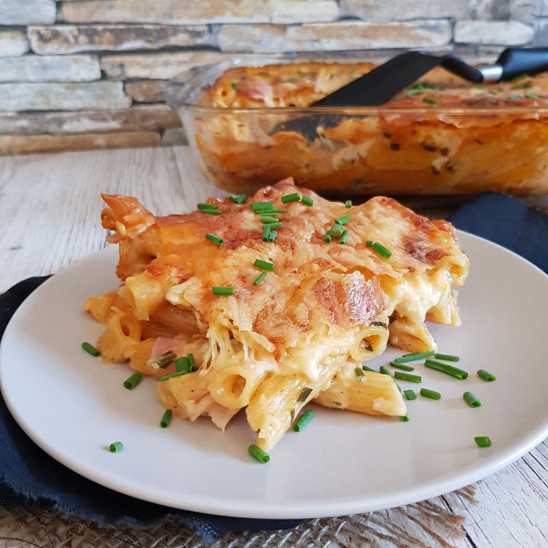 Nudel Schinken Gratin (TM) - das Rezept - Jofoodwerkstatt Nudel Schinken Gratin (TM) - das Rezept - Jofoodwerkstatt