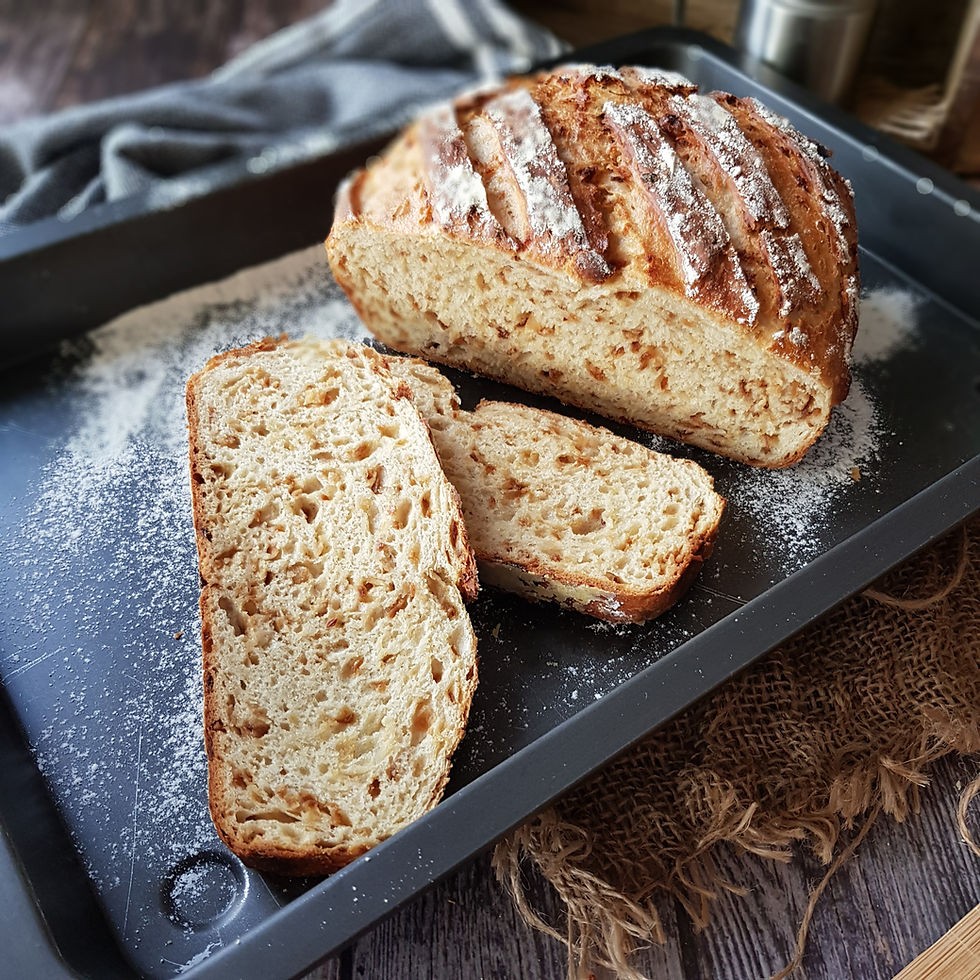 Zwiebelbrot, Zwiebelbrot selberbacken, Brot zum Abendessen, Frisch gebackenes aus dem Ofen, Food Fotografie aus der Jofoodwerkstatt