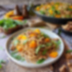 Vollkornpasta mit Kürbis