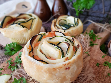 Zucchini-Lachs-Rosen