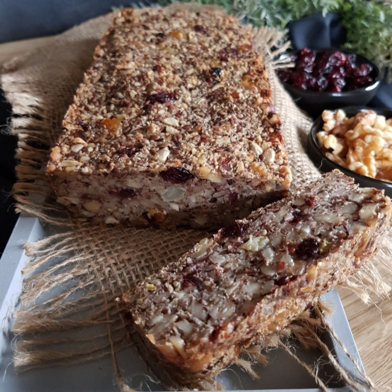 Nuss Brot ohne Mehl, ein Kraftpaket mit viel Energie