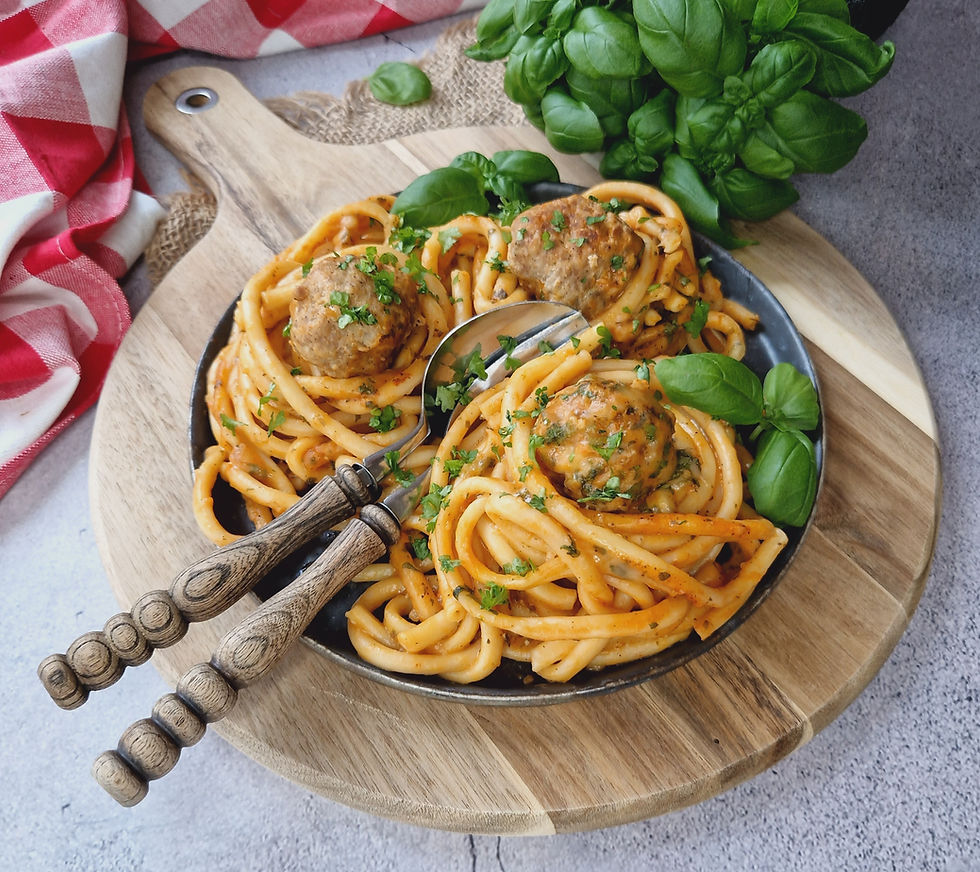 Nudelnester mit Hackbällchen - das Rezept - Jofoodwerkstatt