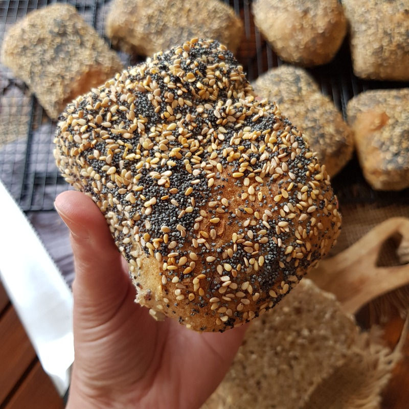 Weltmeisterbrötchen aus der Jofoodwerkstatt, Körnerbrötchen wie vom Becker, Food Fotografie