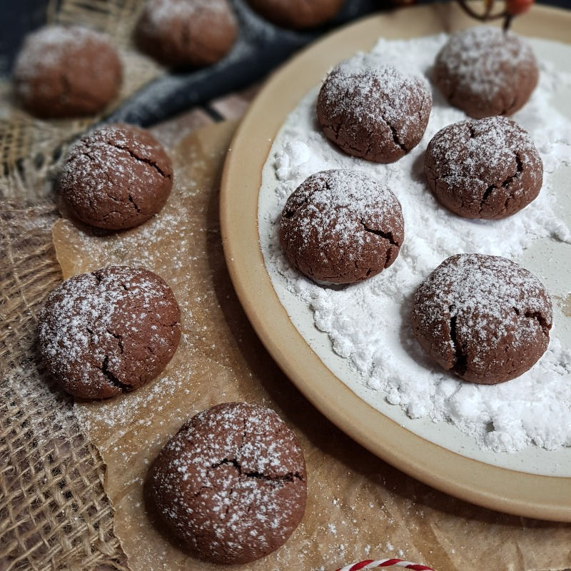 Dunkle Plätzchen aus Nutella Creme, Food Fotografie, Jofoodwerkstatt