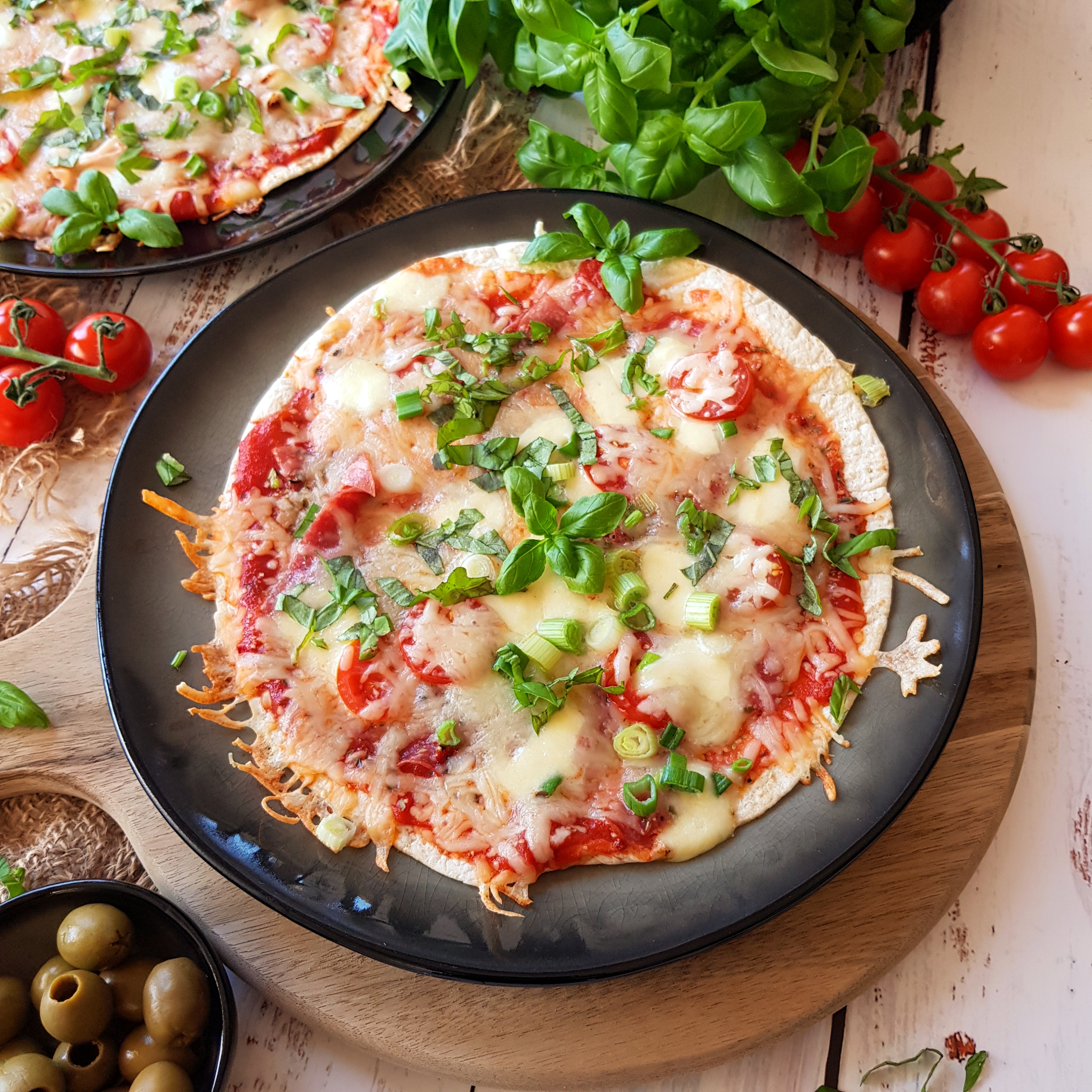 Wrap Pfannen -Pizza - das Rezept - Jofoodwerkstatt