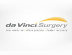 da Vinci Surgery logo: Less invasive, more precise, faster recovery