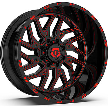 red and black car wheel