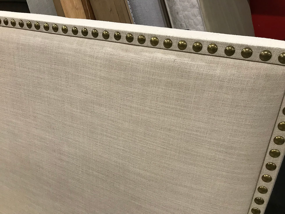 Thumbnail: IVORY "LA JOLLA" QUEEN UPHOLSTERED BED