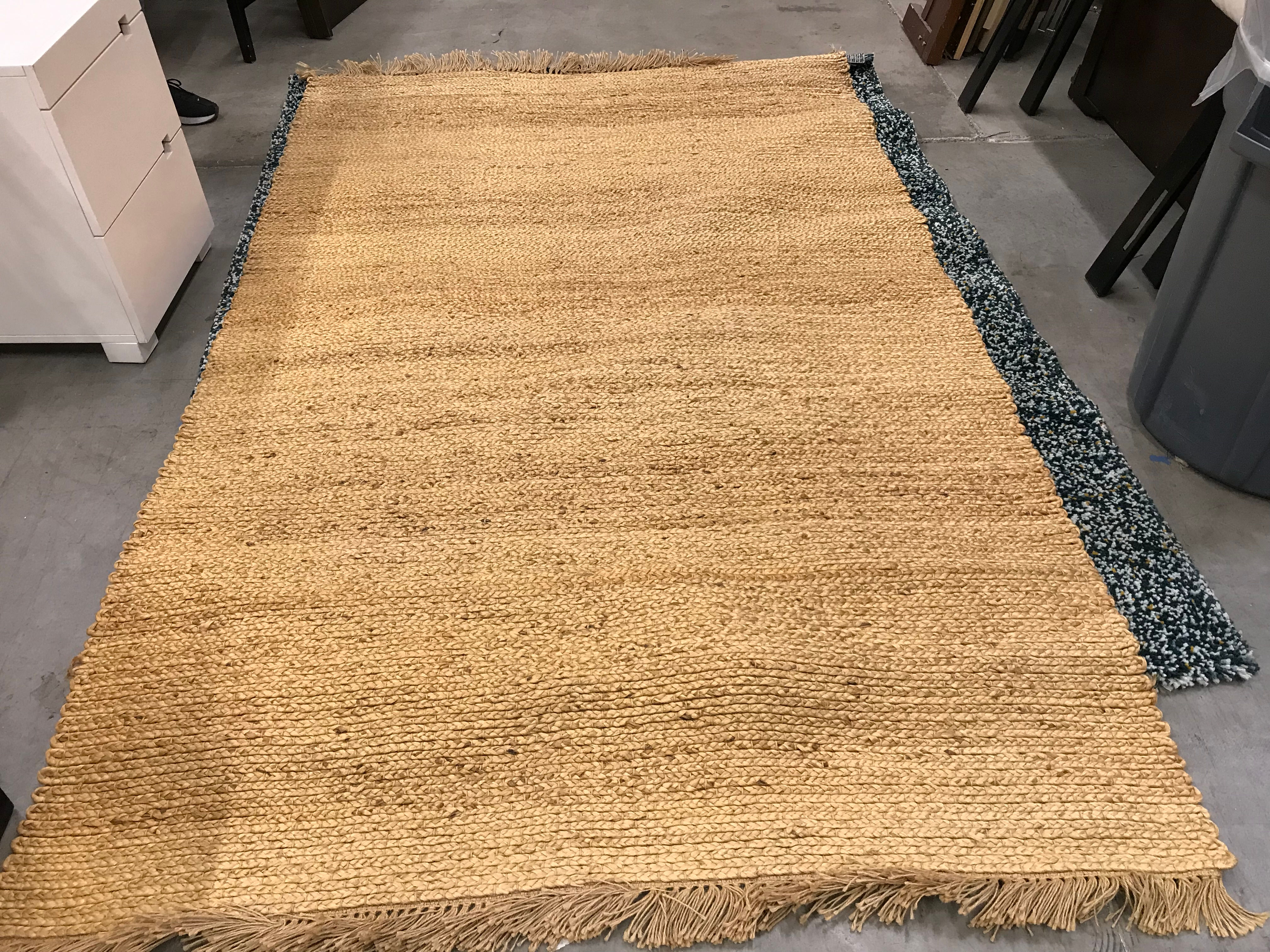 POTTERY BARN "ESSENTIALS" JUTE RUG, 5'X8'