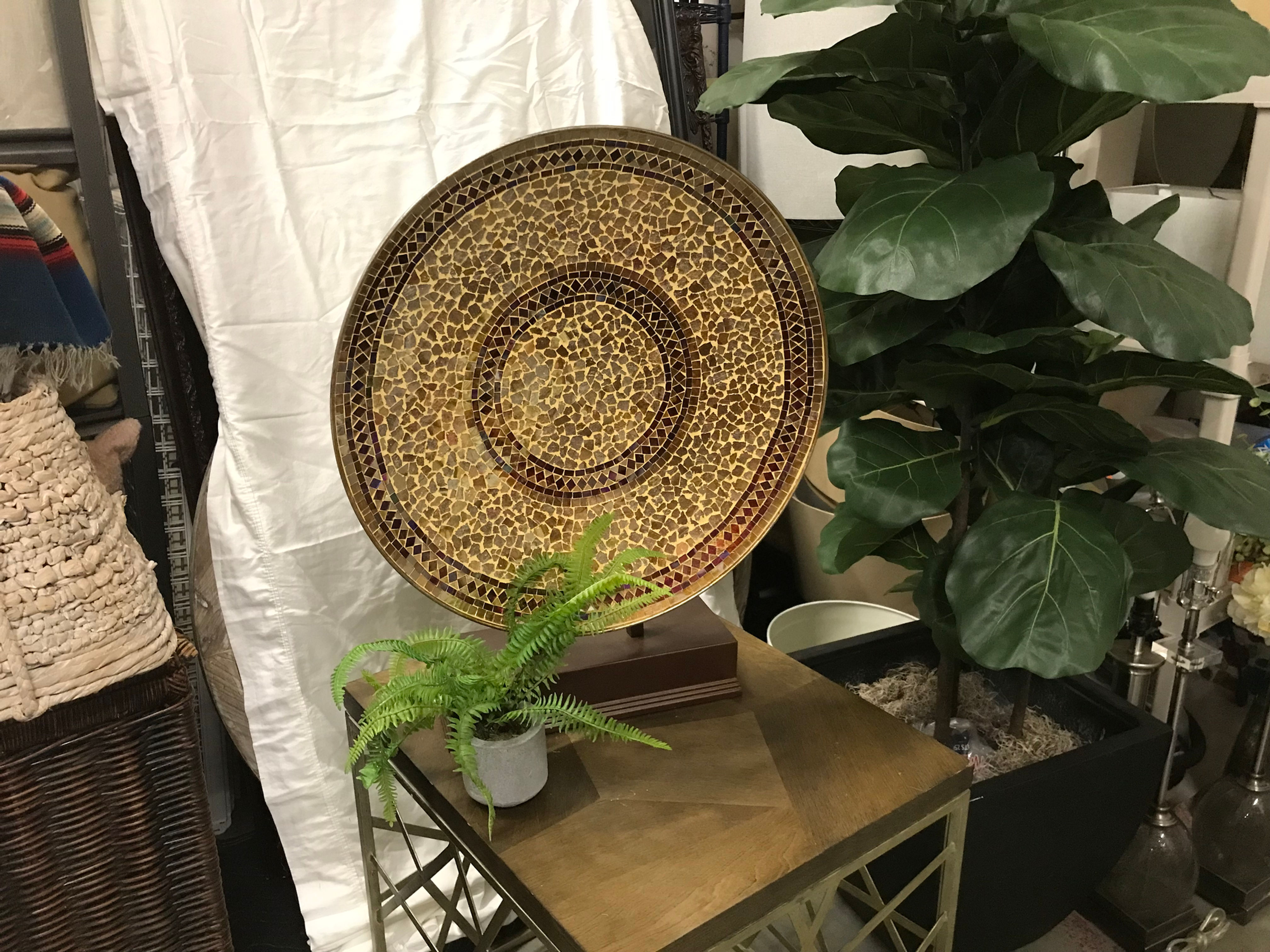 PIER ONE MOSAIC PLATE ON STAND