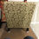Thumbnail: BROWN AND GREEN SWIRL PRINT ARMLESS ACCENT CHAIR