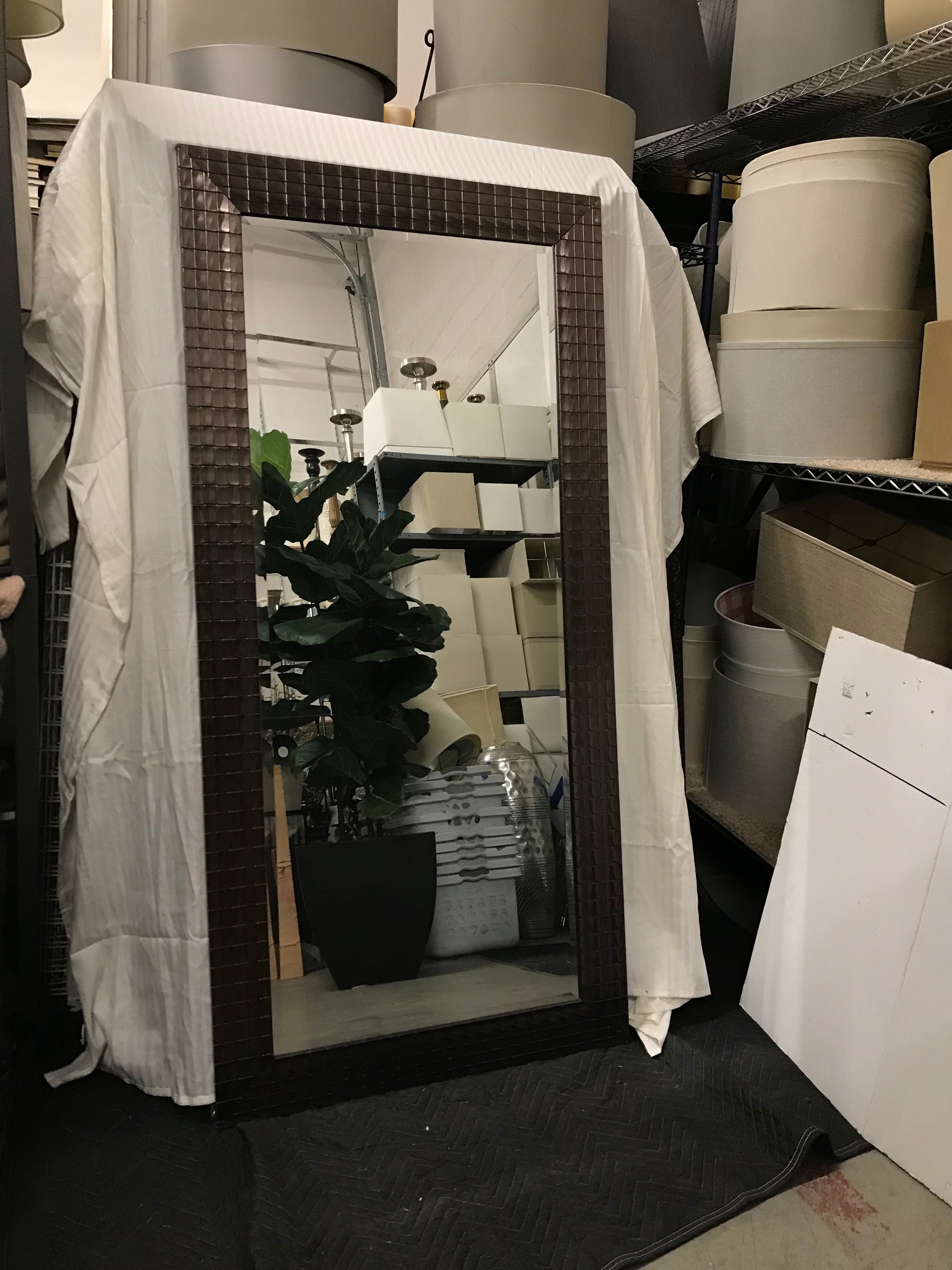 BRONZE "SQUARES" MIRROR