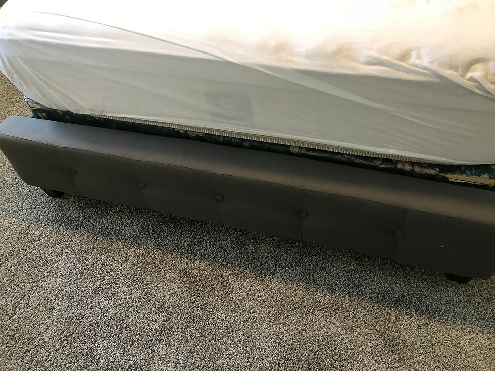 Thumbnail: GRAY UPHOLSTERED QUEEN BED