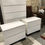 Thumbnail: SET OF 3 GLOSSY WHITE DRESSER AND 2 NIGHTSTANDS