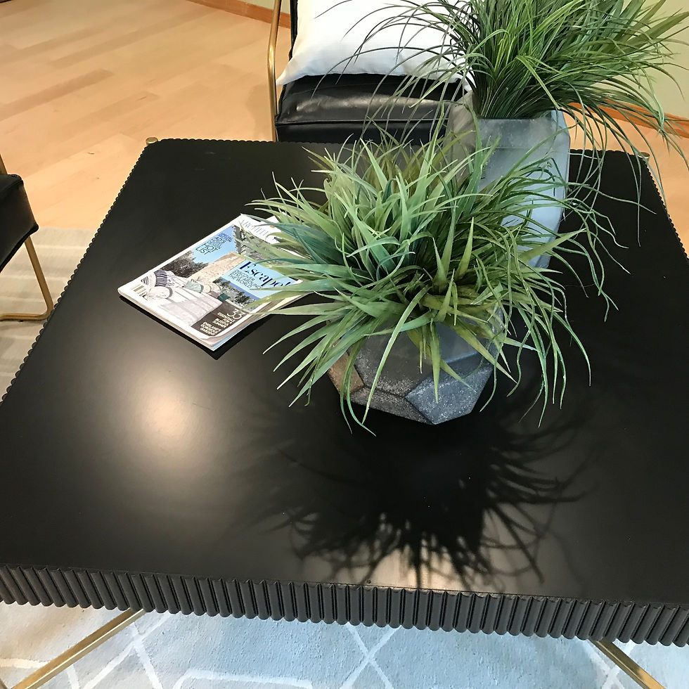 Thumbnail: NAZAIRE BLACK SQUARE COFFEE TABLE