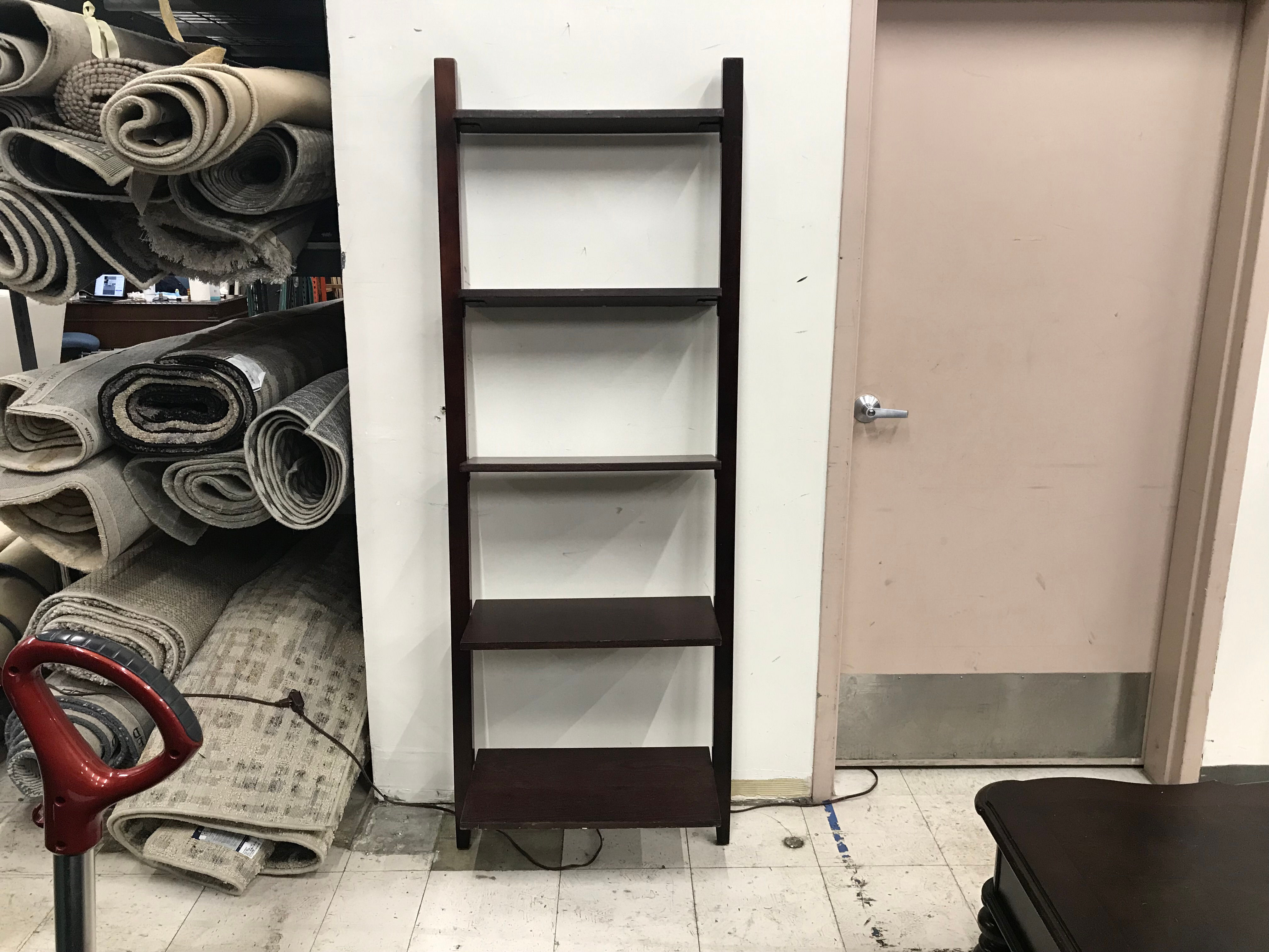 BROWN LADDER BOOKSHELF