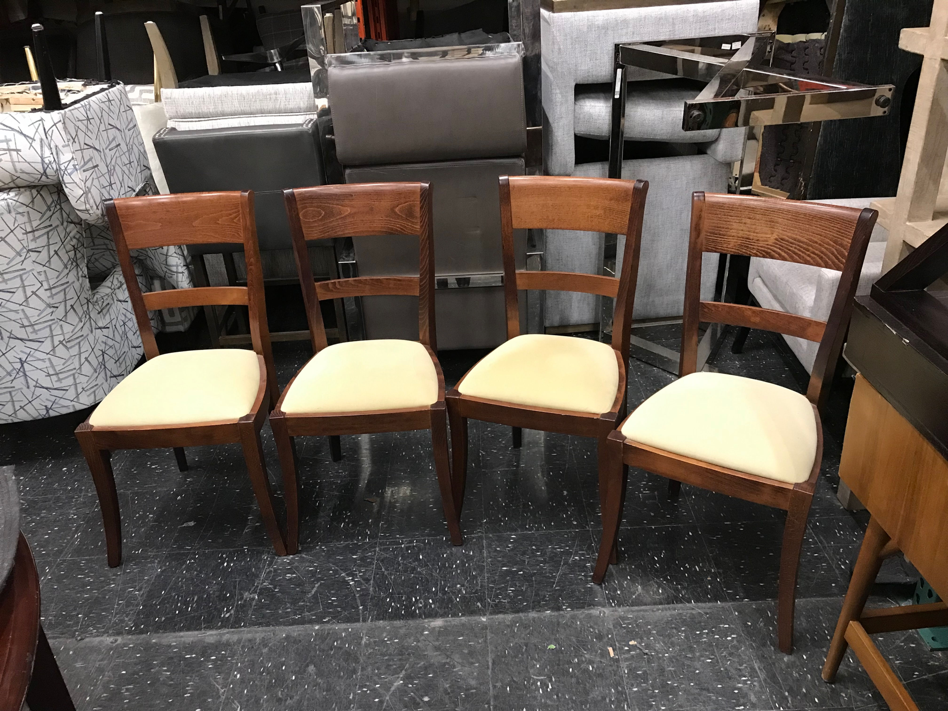 POTTERY BARN/WILLIAMS SONOMA "MEYER" DINING CHAIRS, SET/4