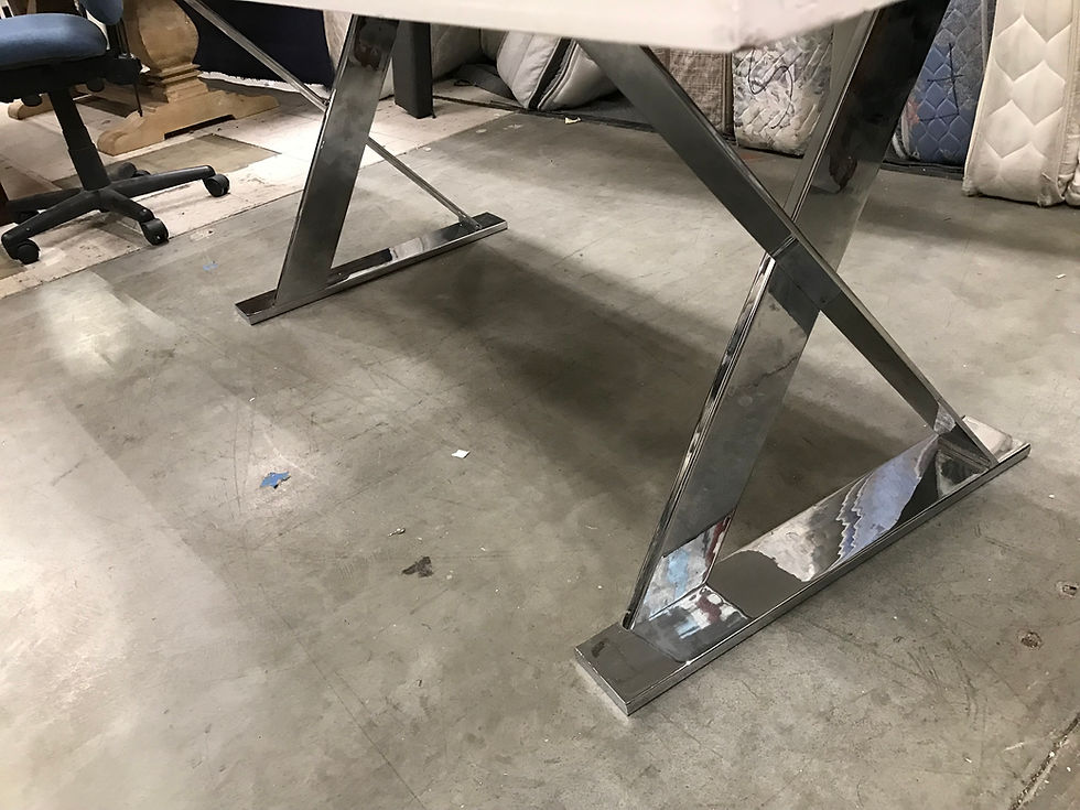 Thumbnail: WHITE MODERN DINING TABLE