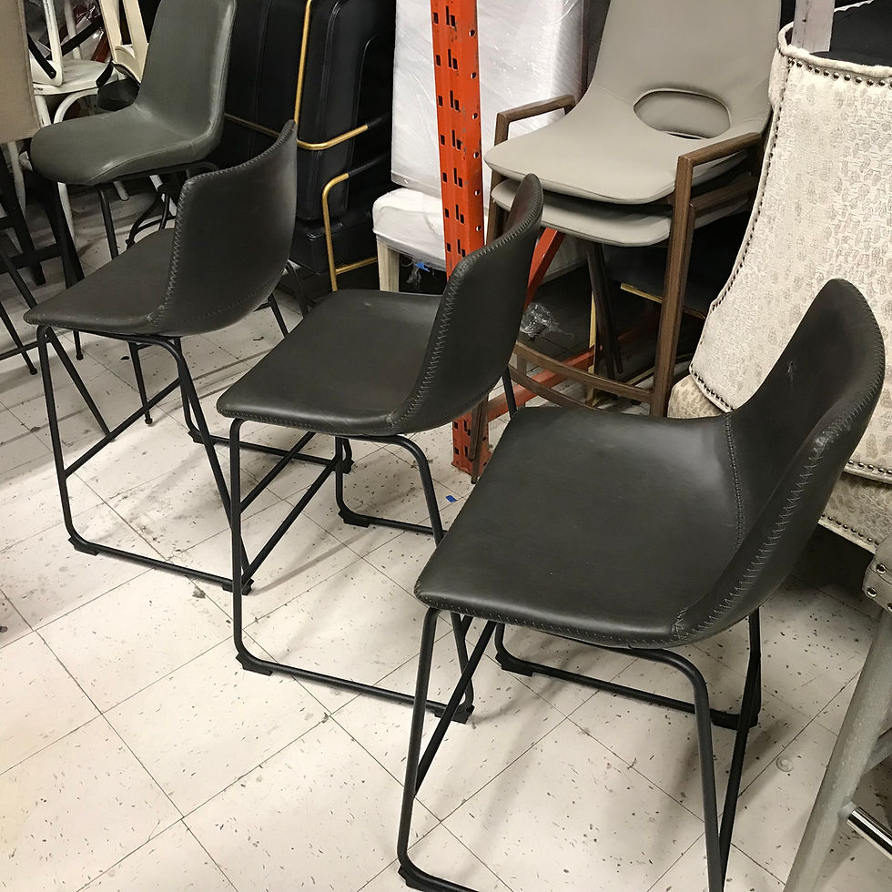 Thumbnail: DARK GRAY COUNTER HEIGHT BARSTOOL