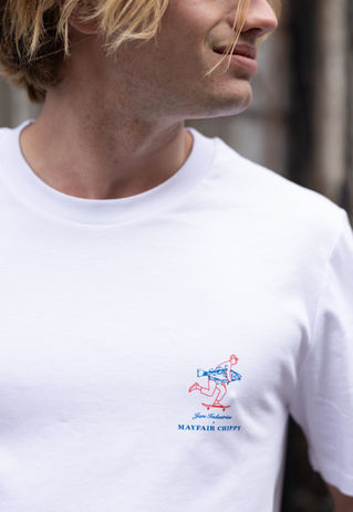 The Mayfair Chippy X JAM Industries limited edition t-shirt