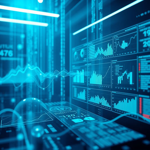 Turn raw data into business decisions, showing data streams transforming into clear dashbo