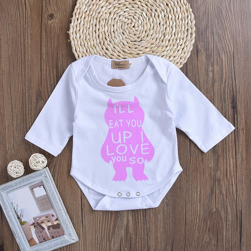 Thumbnail: Newborn Baby Romper Cute Long Sleeve