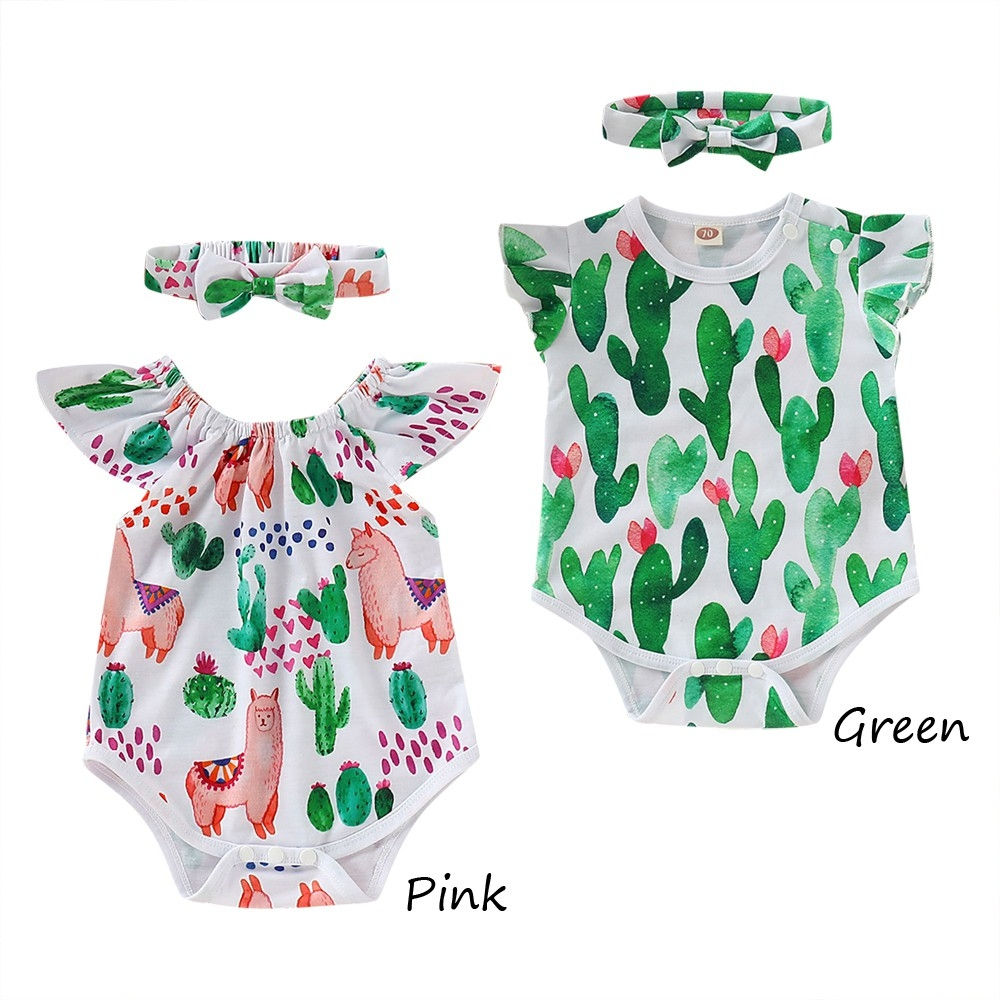 Siblings cactus romper set